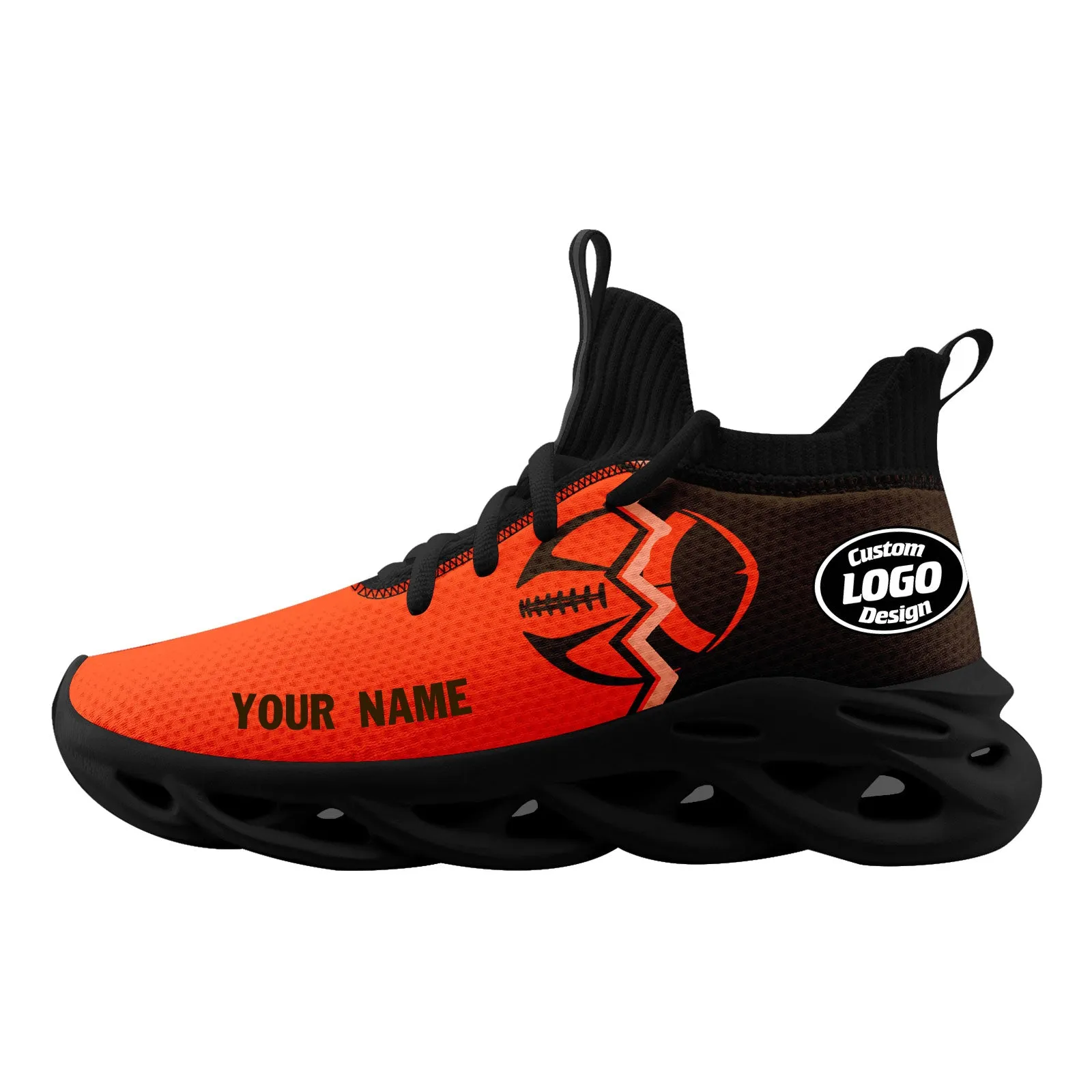 Custom Orange Brownish Red Ohio Maxsoul Shoes Personalized Sneaker FN030A-D028017-20