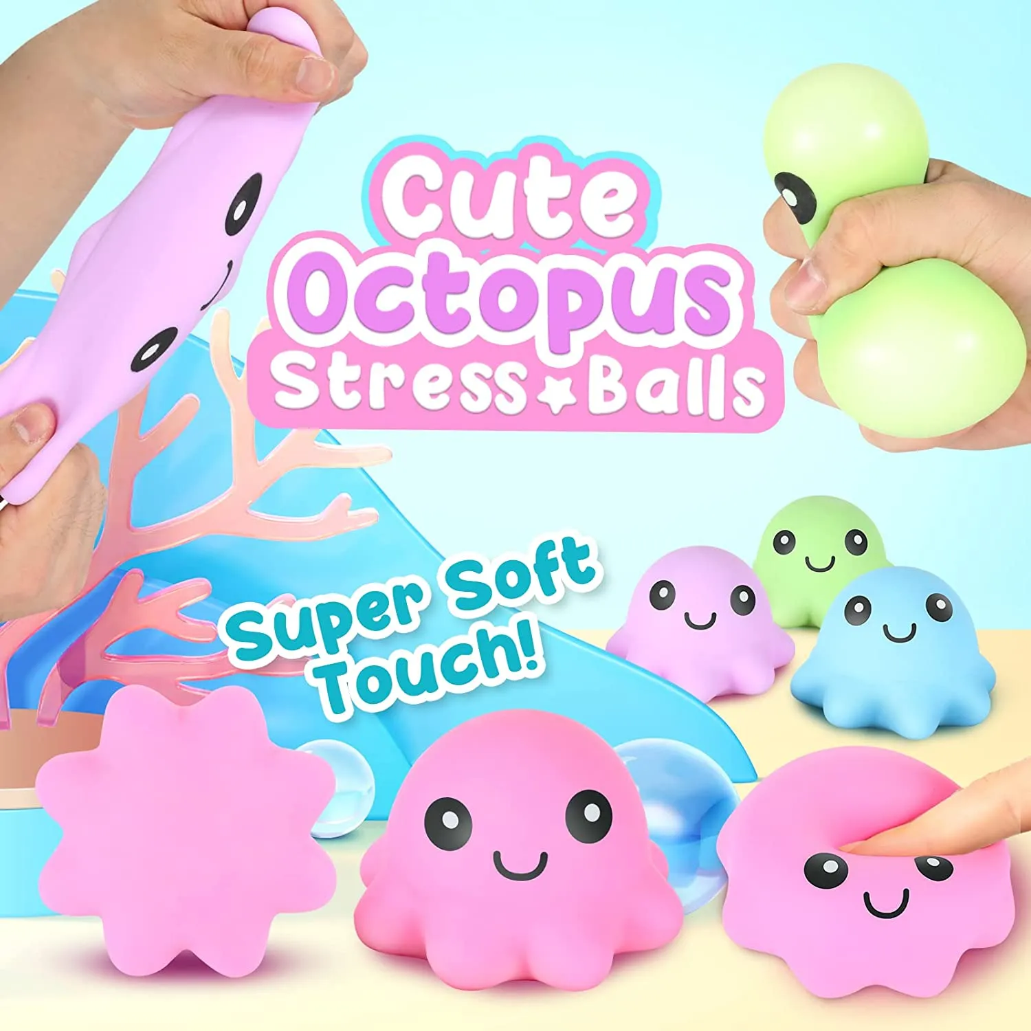 Cute Squishy Octopus Sensory Fidget Toy