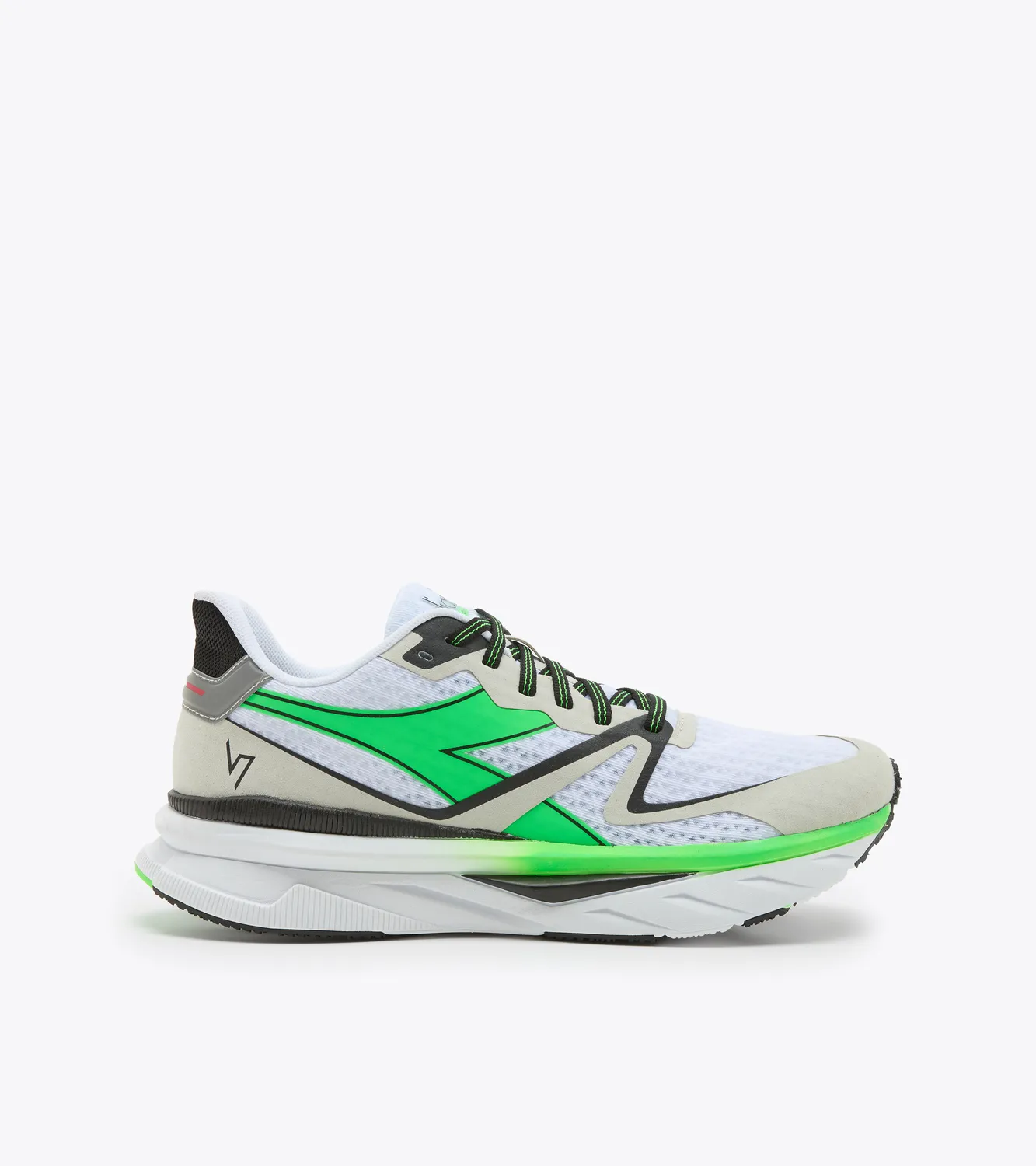 Diadora Men's Atomo V7000- White/Green Fluo/Black (101.179073)