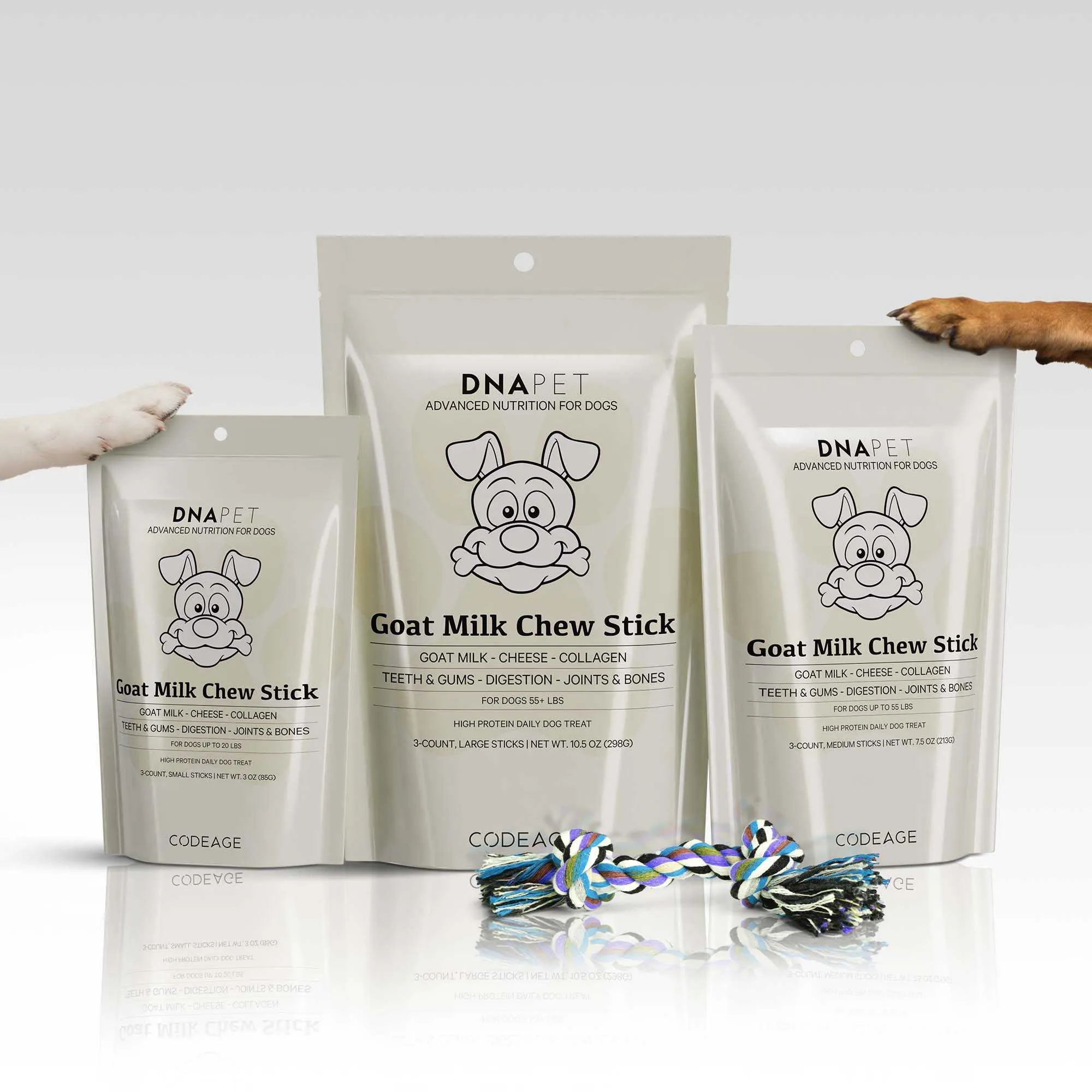 DNA PET Goat Milk Chew Stick For Dogs Small