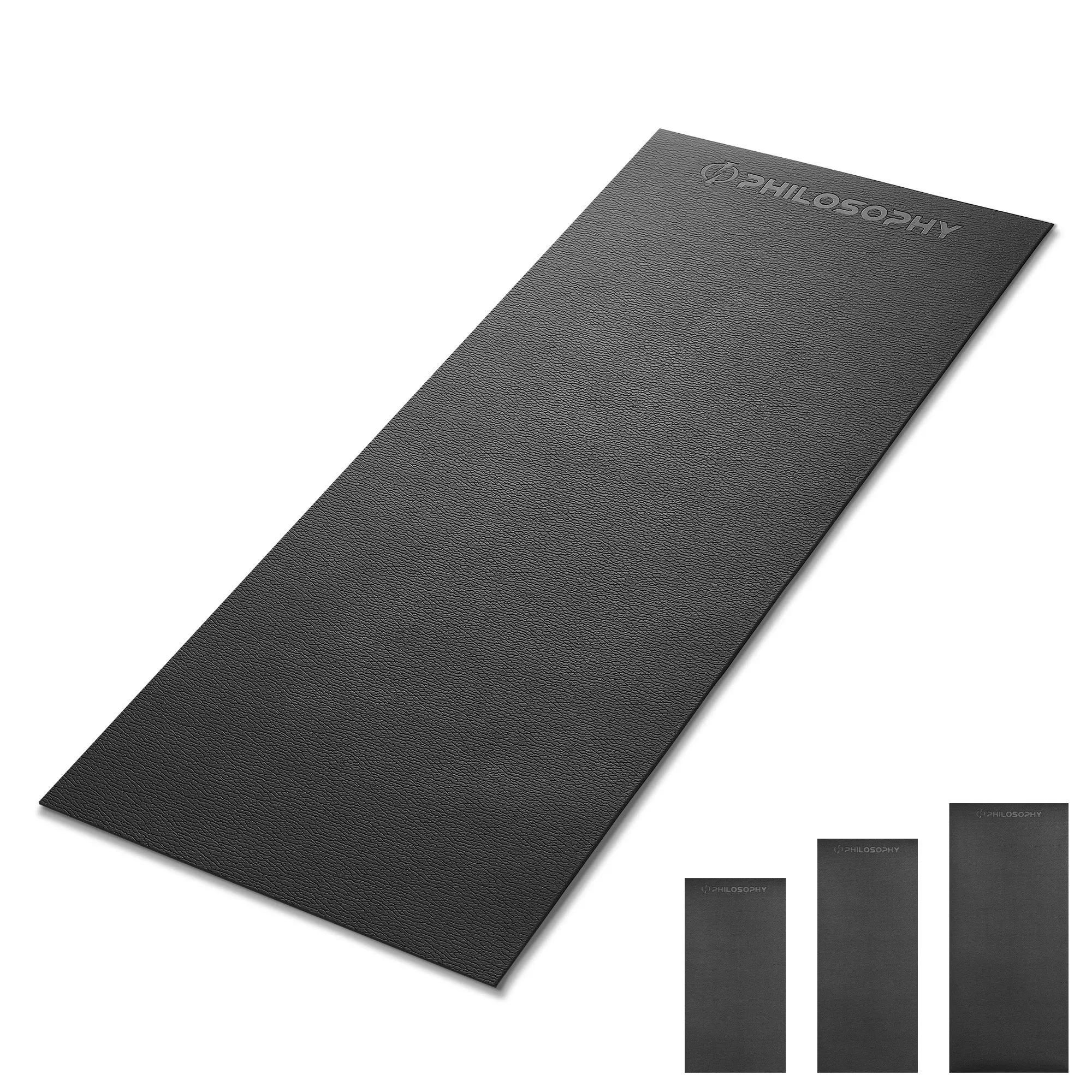 Exercise Equipment Mat, 6mm Thick - High Density PVC Gym Floor Mat