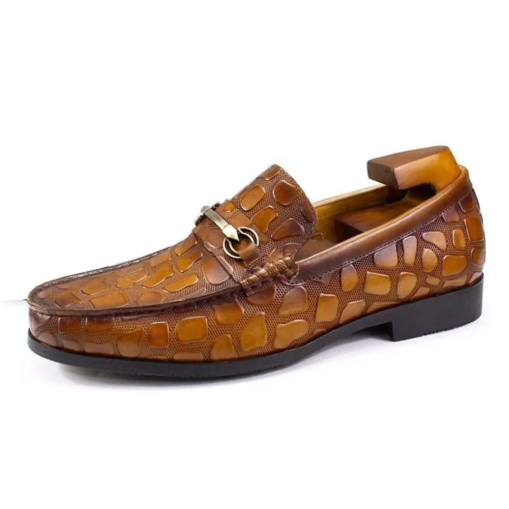 Exotic CrocLeather Stylish Slip On Loafers