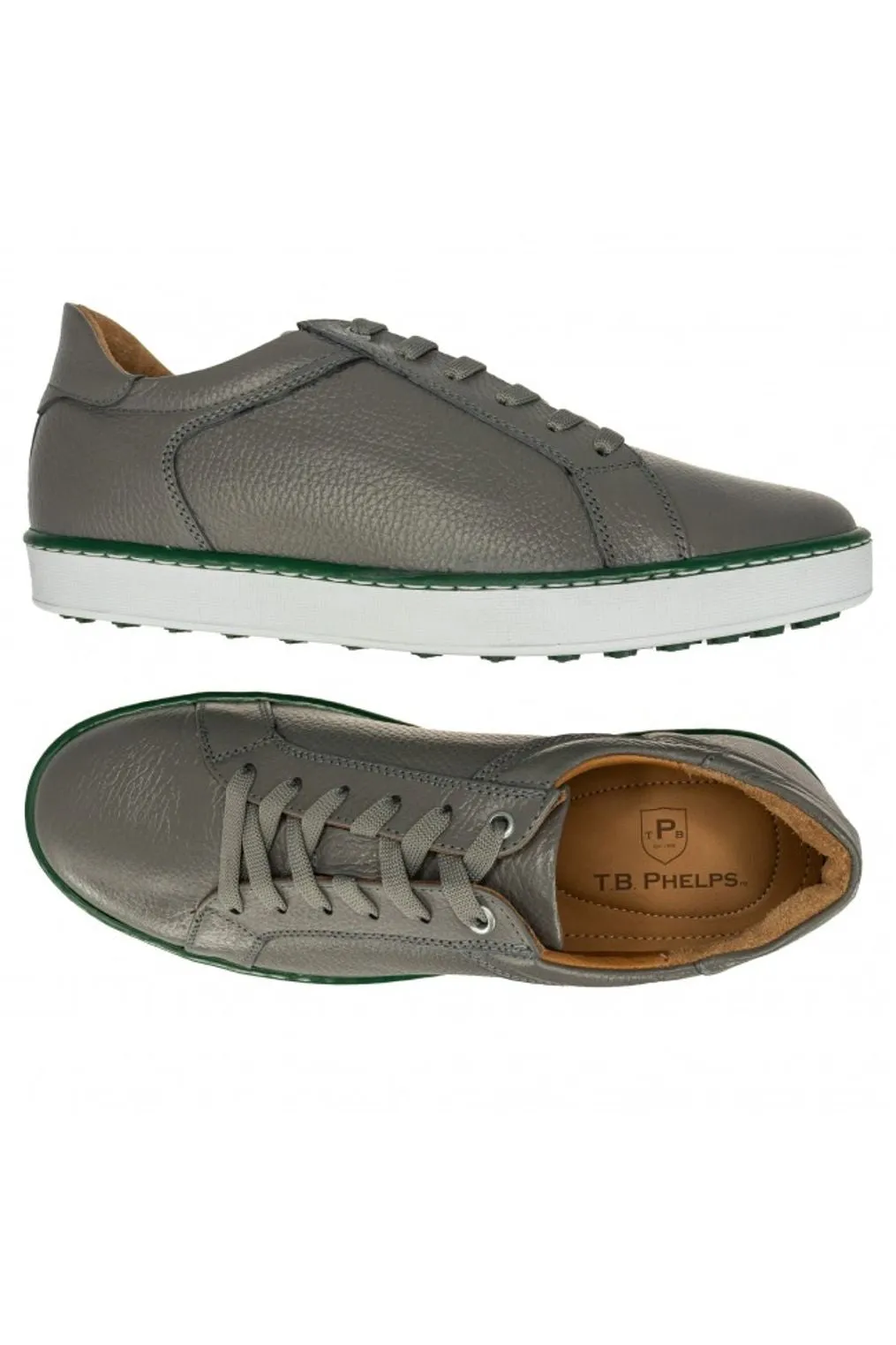 Fairway Casual Golf Sneaker in Grey by T.B. Phelps