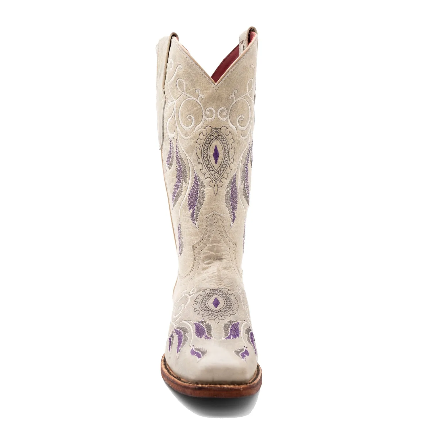 Ferrini Womens Dreamer D-Toe Clay Leather Cowboy Boots