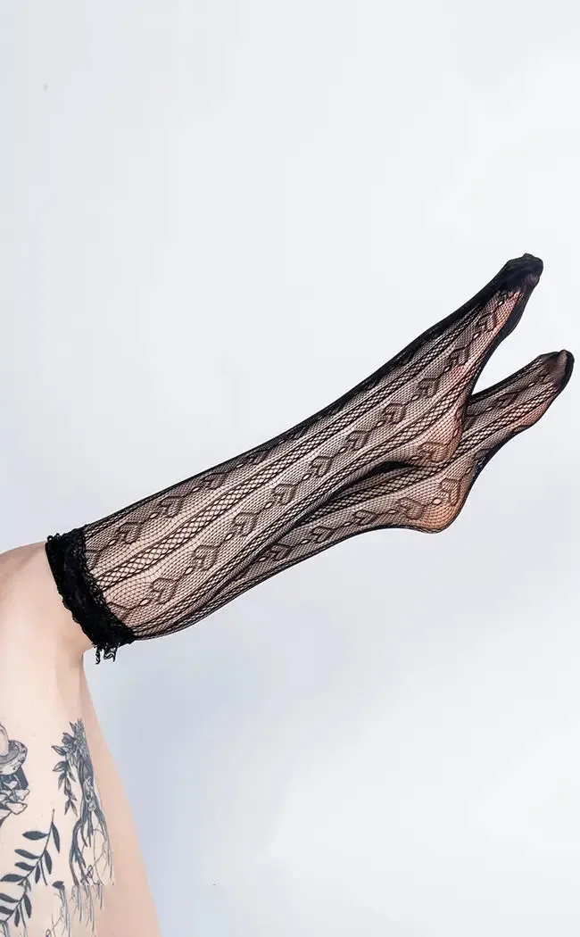 Frills n Thrills Black Ankle Socks