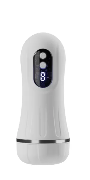 Galaku - Cyber Cup Training Vibrating Automatic Masturbator Cup (White)