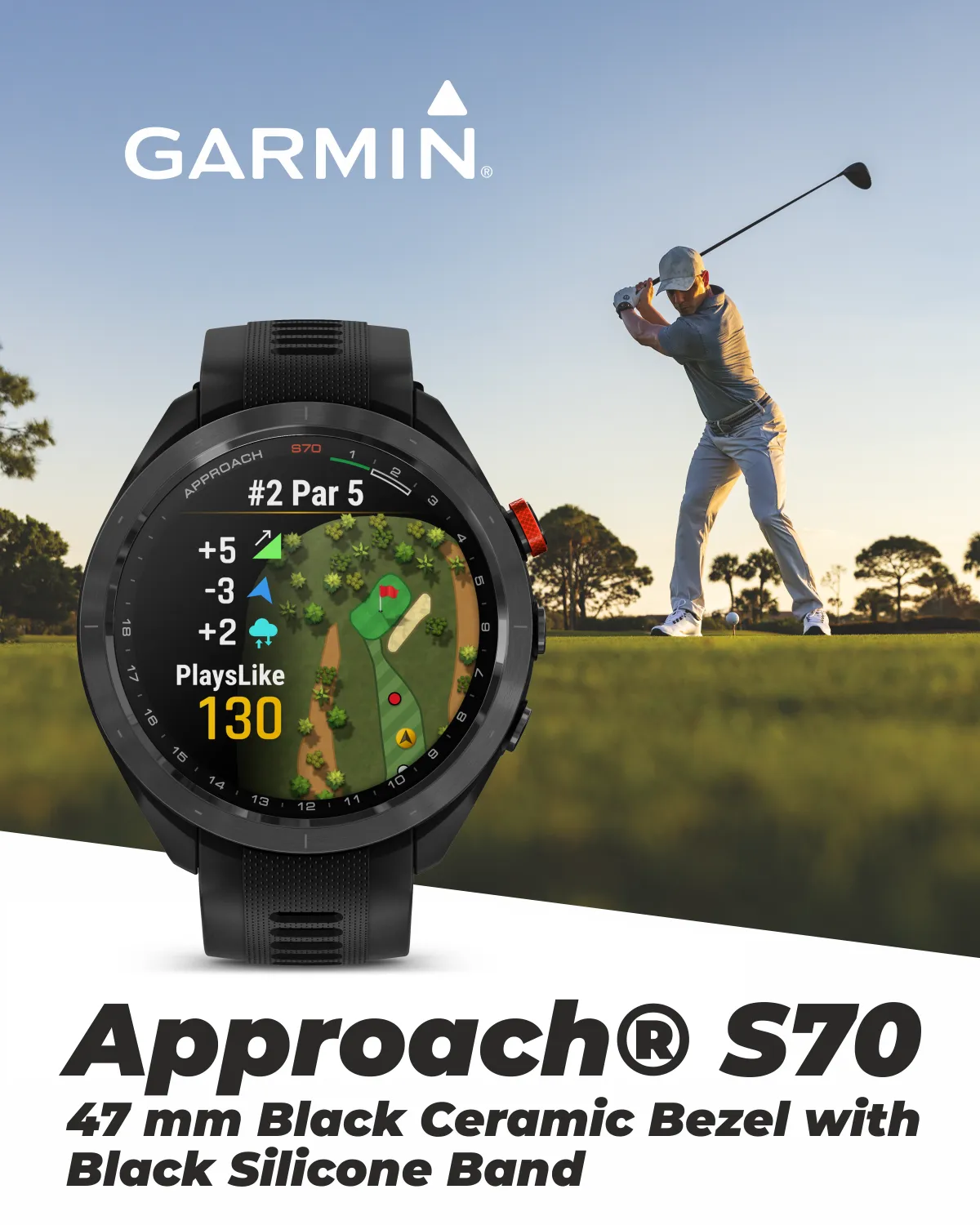 Garmin Approach S70 Premium Golf GPS Watch