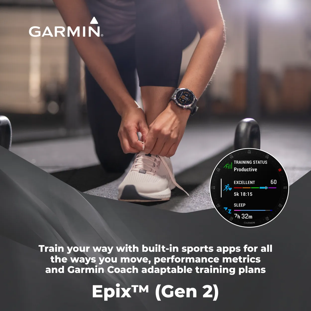 Garmin EPIX (Gen 2) Smartwatch with AMOLED display (010-02582-10)