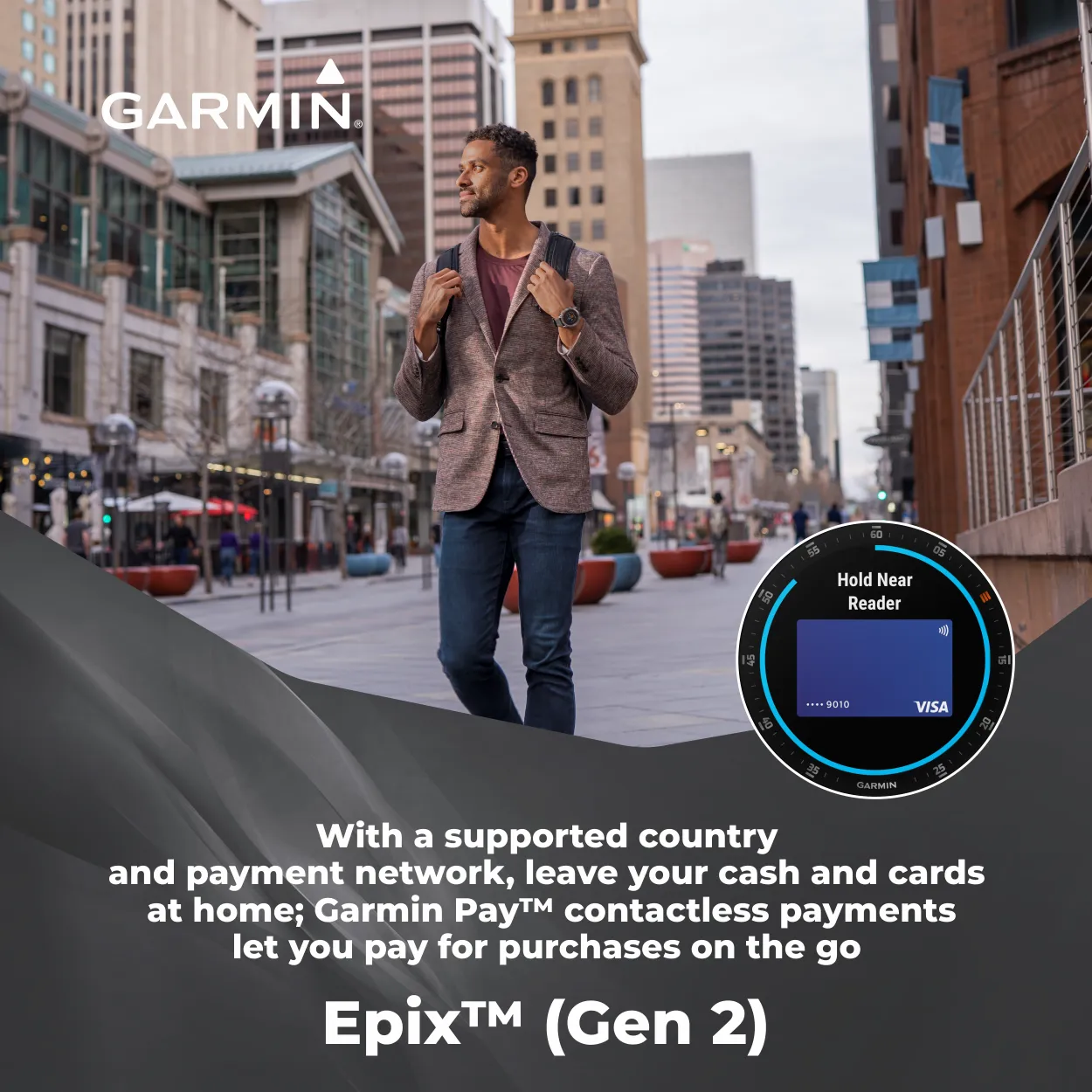 Garmin EPIX (Gen 2) Smartwatch with AMOLED display (010-02582-10)