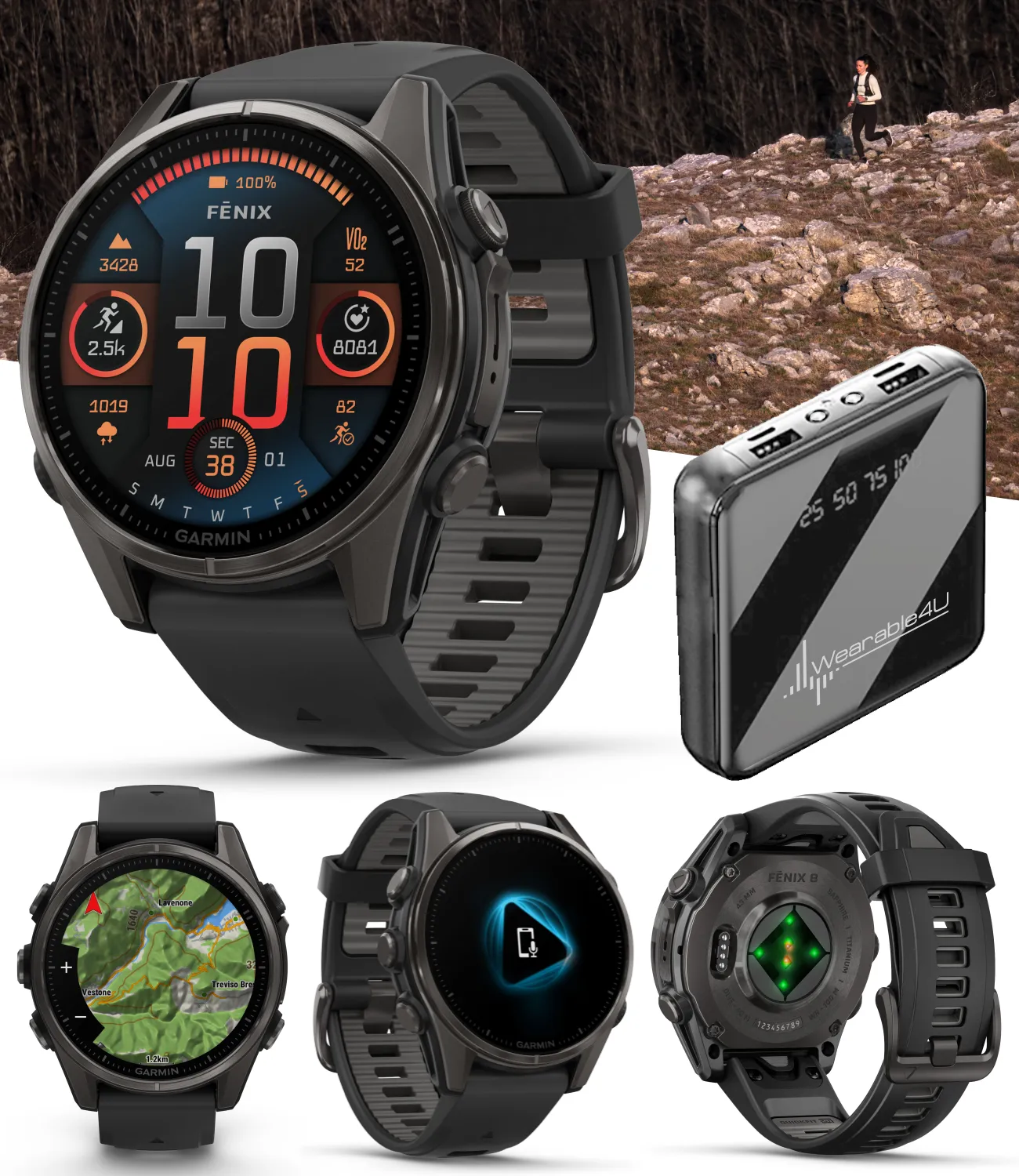 Garmin fenix 8 Multisport GPS Smartwatch, Wearable4U