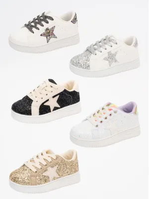 Girls' Sparkle Star Sneaker - Restocked!