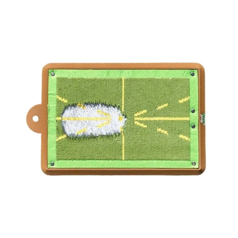 Golf training mat for better swing precision