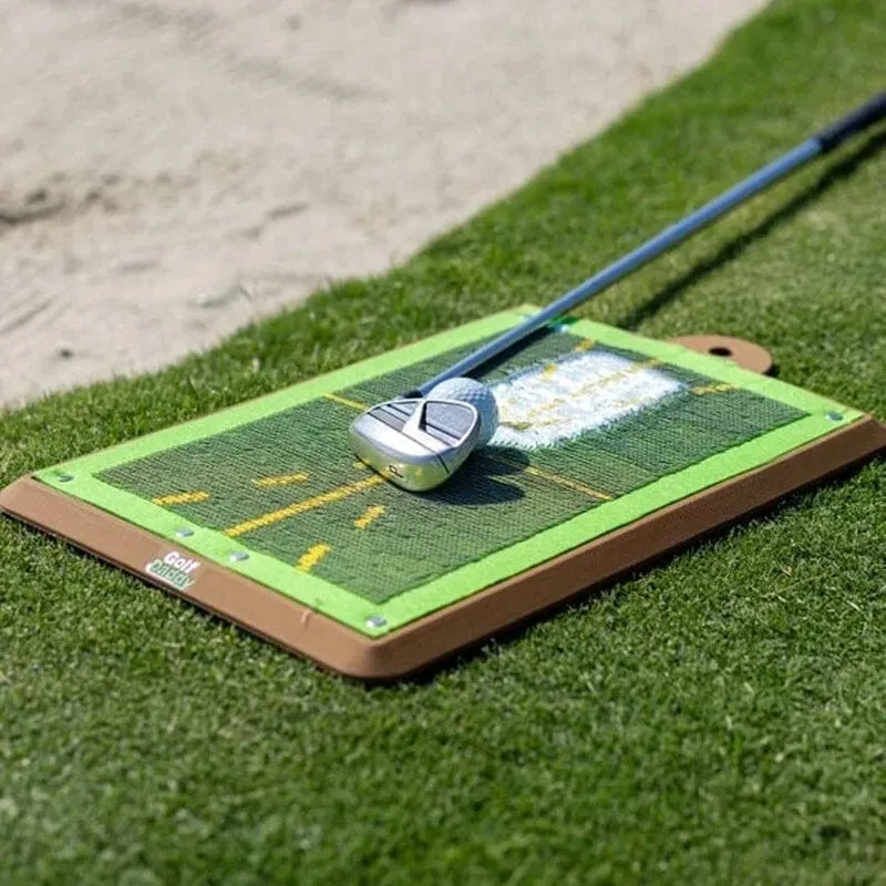 Golf training mat for better swing precision