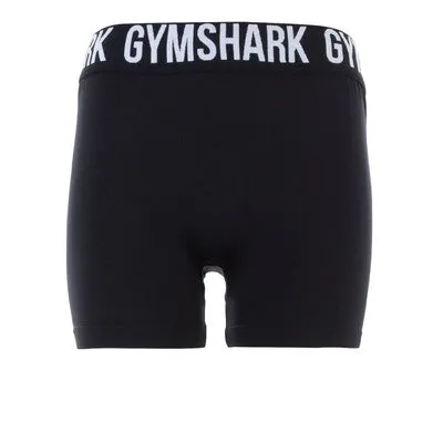 Gymshark Women's Training Logo Shorts - Black / White