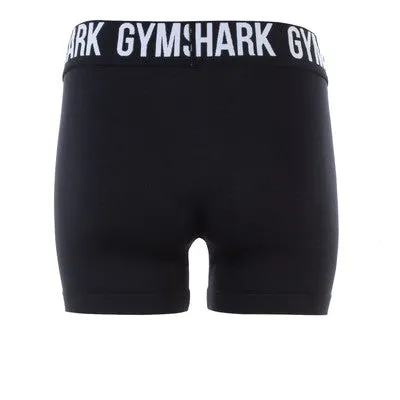 Gymshark Women's Training Logo Shorts - Black / White