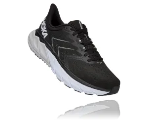 Hoka Mens Arahi 5 Wide (EE) Running Shoe - Black/White