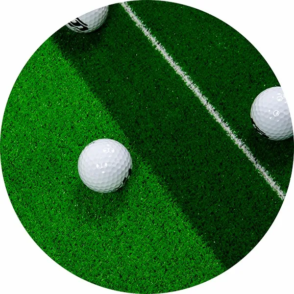 Indoor/Outdoor Putting Green Mat w/ Ball Return, 2 Holes