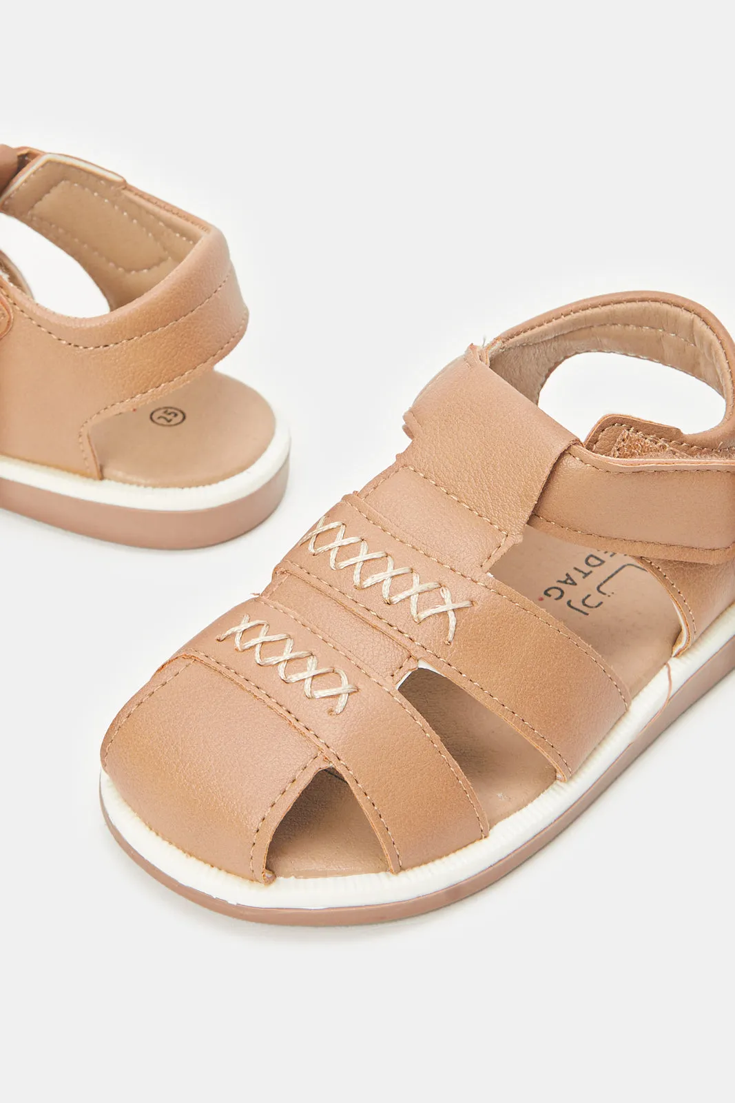 Infant Boys Beige Fisherman Sandals