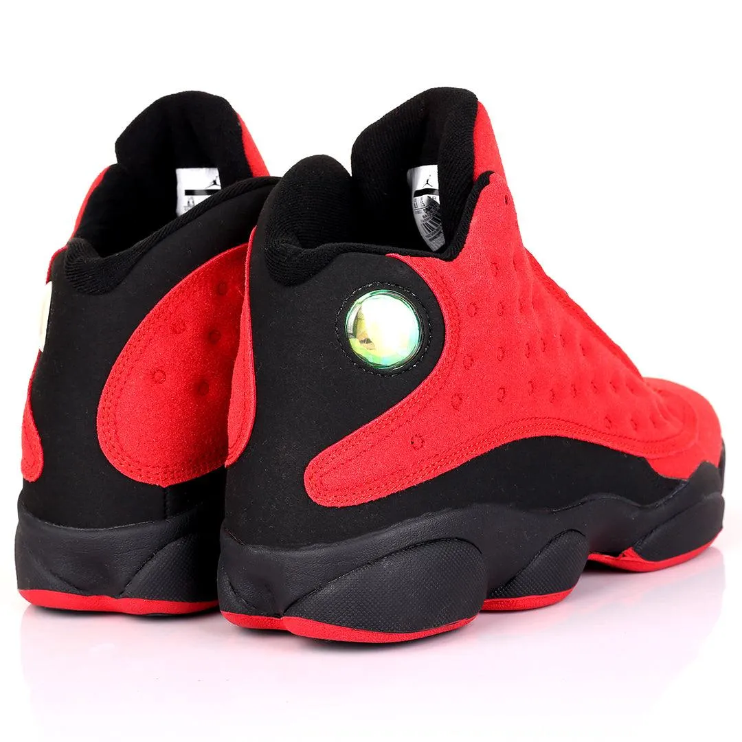 JD Lightweight Full Red Skin With Black Designed Classic Retro sneakers