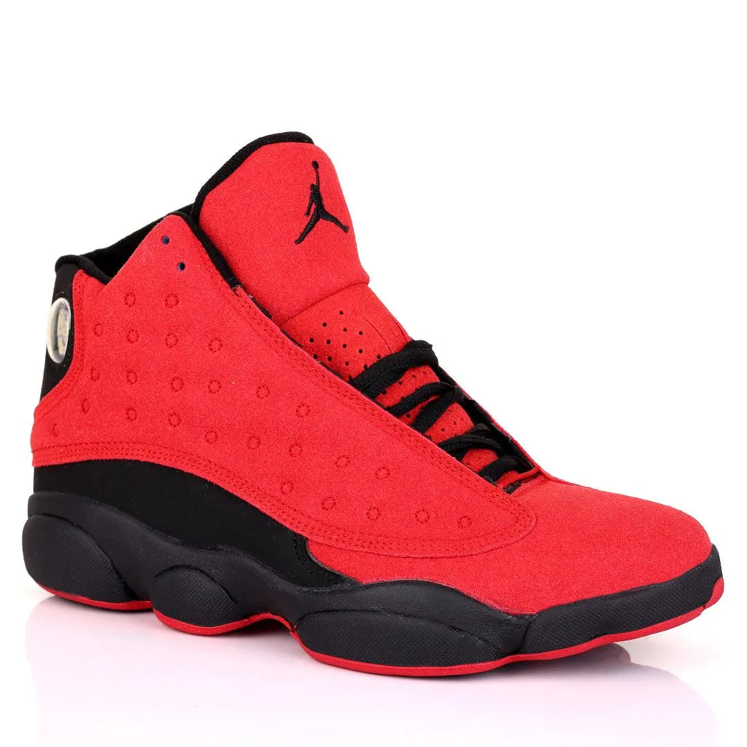 JD Lightweight Full Red Skin With Black Designed Classic Retro sneakers