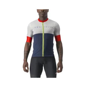 Jersey Castelli Sezione Short Sleeve Blue White