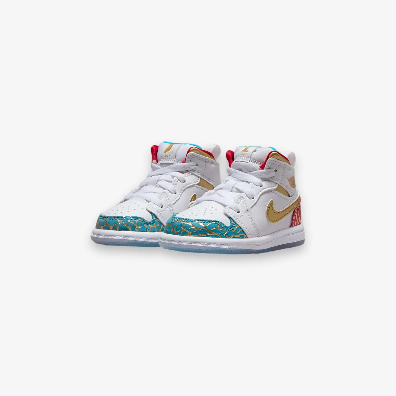 Jordan 1 Mid SS TD White Metallic Gold Toddler Sizes FB2211-100