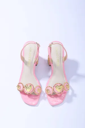 Le Macaron : Rose - Pink Block Heels