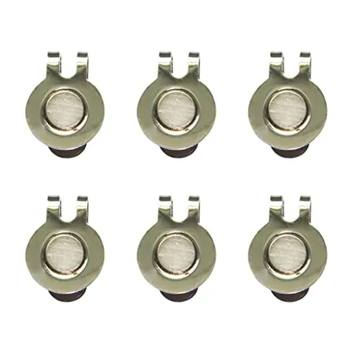 Loom Tree 6 Pack Magnetic Hat Clips for Metal Golf Ball Marker Training Aid Magnet