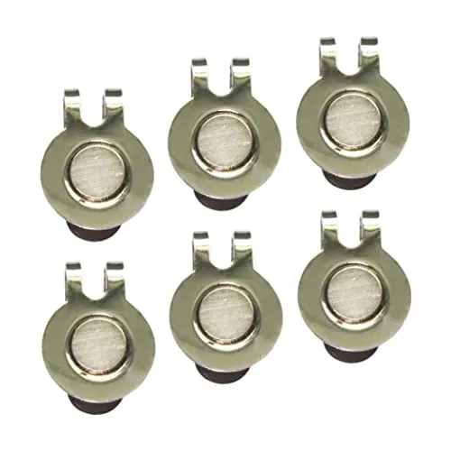 Loom Tree 6 Pack Magnetic Hat Clips for Metal Golf Ball Marker Training Aid Magnet