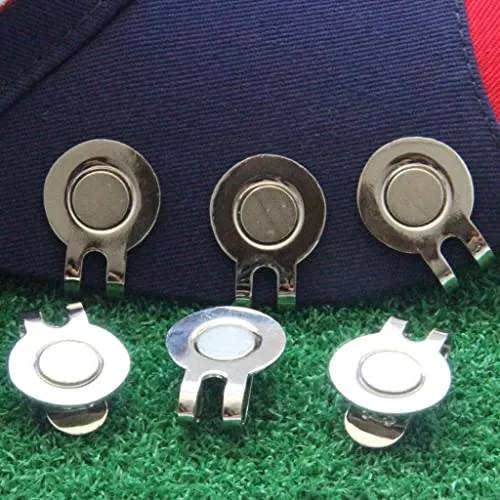 Loom Tree 6 Pack Magnetic Hat Clips for Metal Golf Ball Marker Training Aid Magnet