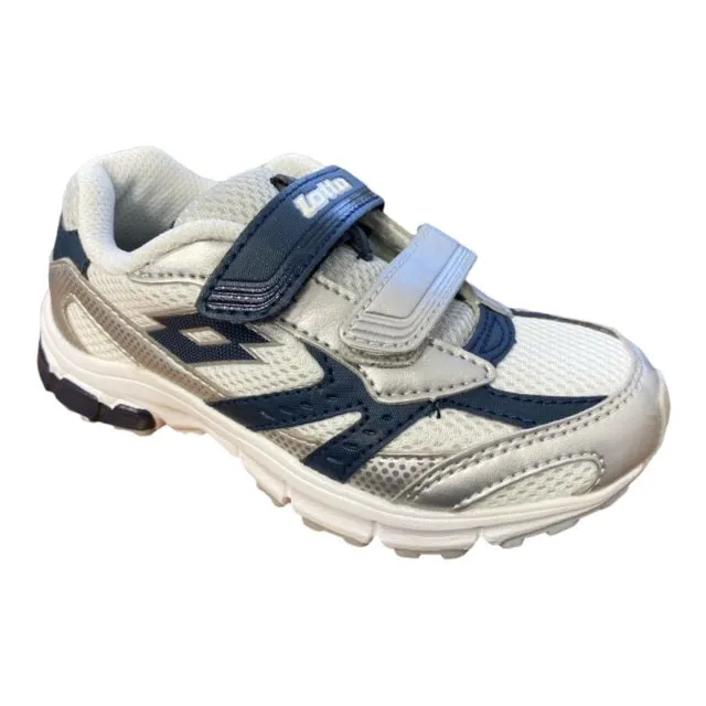 Lotto scarpa da ginnastica da bambino con lo strappo Zenith III R6047 bianco-blu