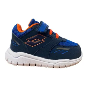 Lotto scarpa da ginnastica da bambino Spacelite AMF 2 INF 217516 8XJ blu arancione