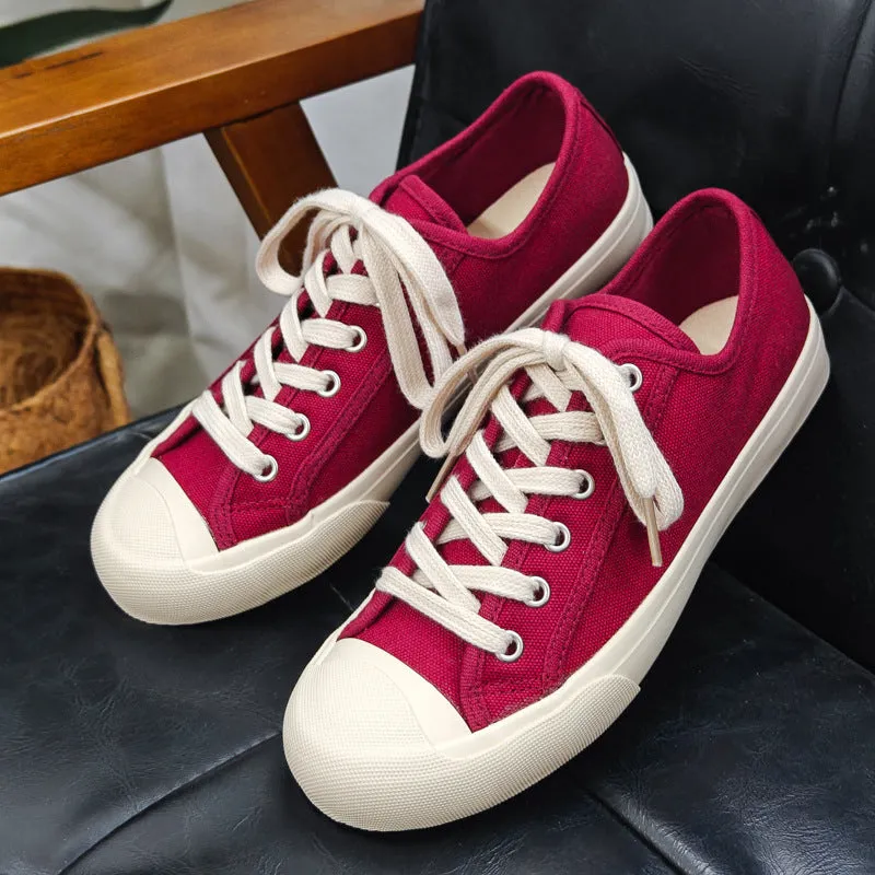 Men Fashion Breathable Casual Solid Canvas Shoes