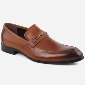 Mens "RYAN" Two Tone Leather Slip On Shoes