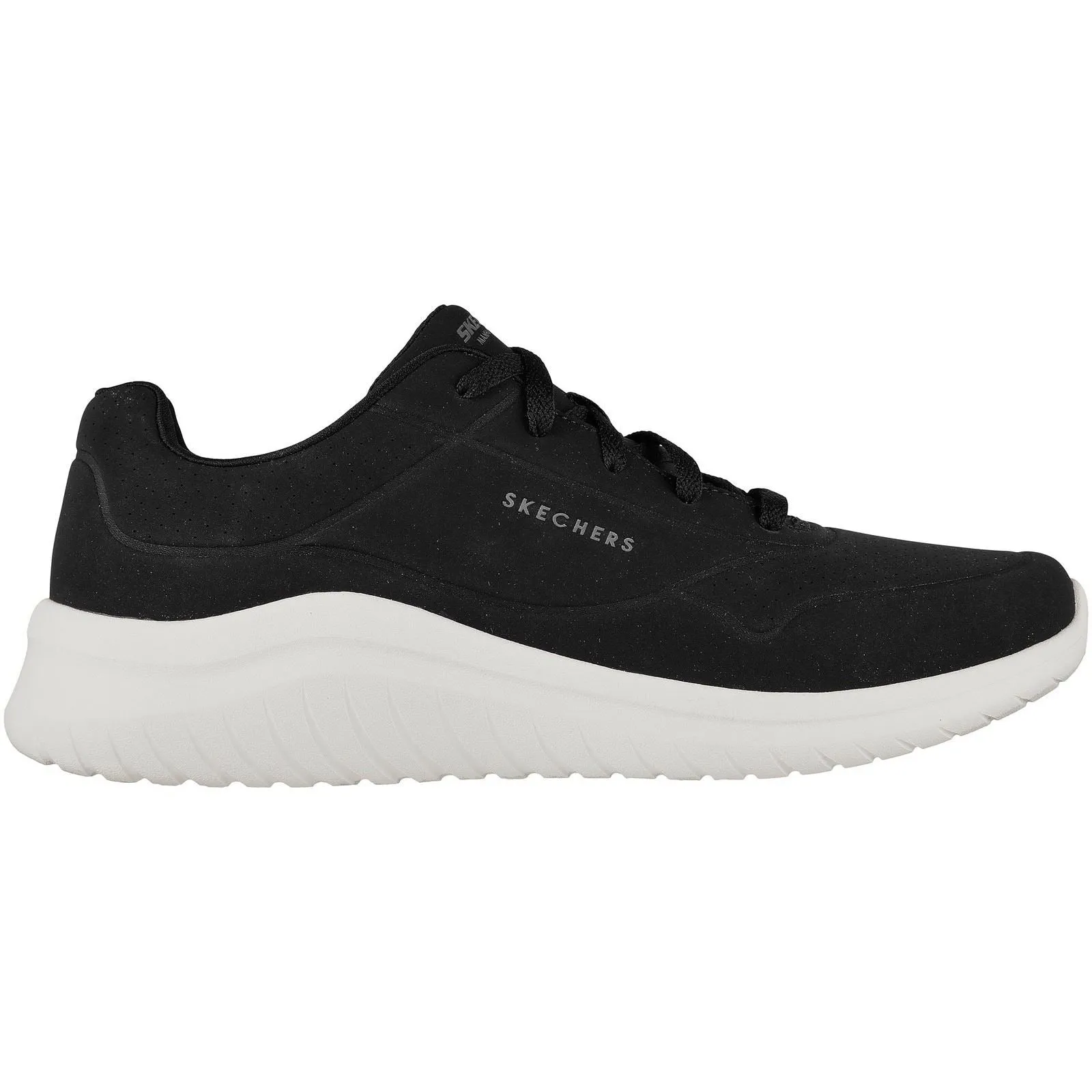 Men's Wide Fit Skechers 232209 Ultra Flex 2.0 Vicinity Trainers - Black/White