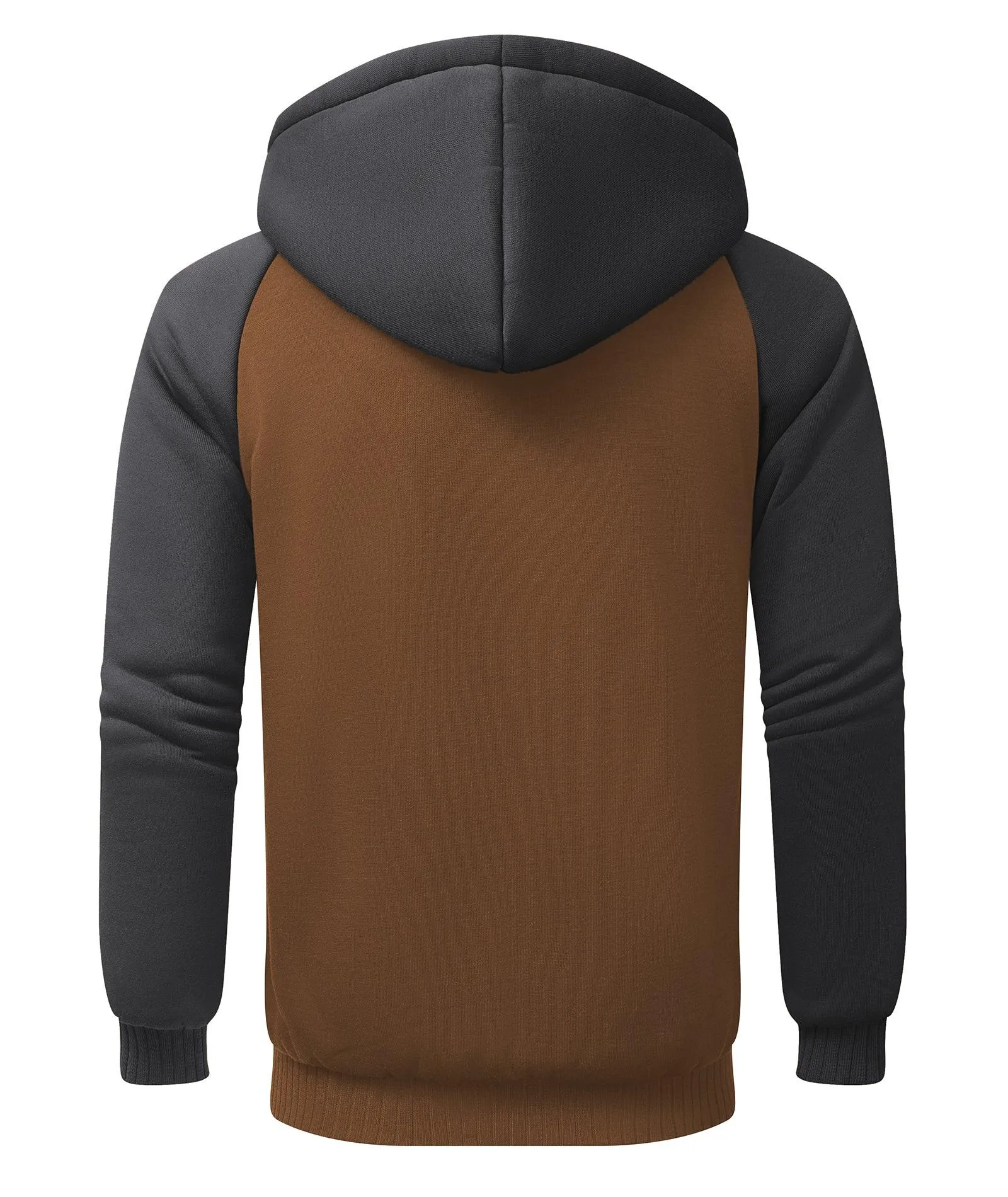 Men's Zip Up Fleece Lined Hoodie-ZPK006586