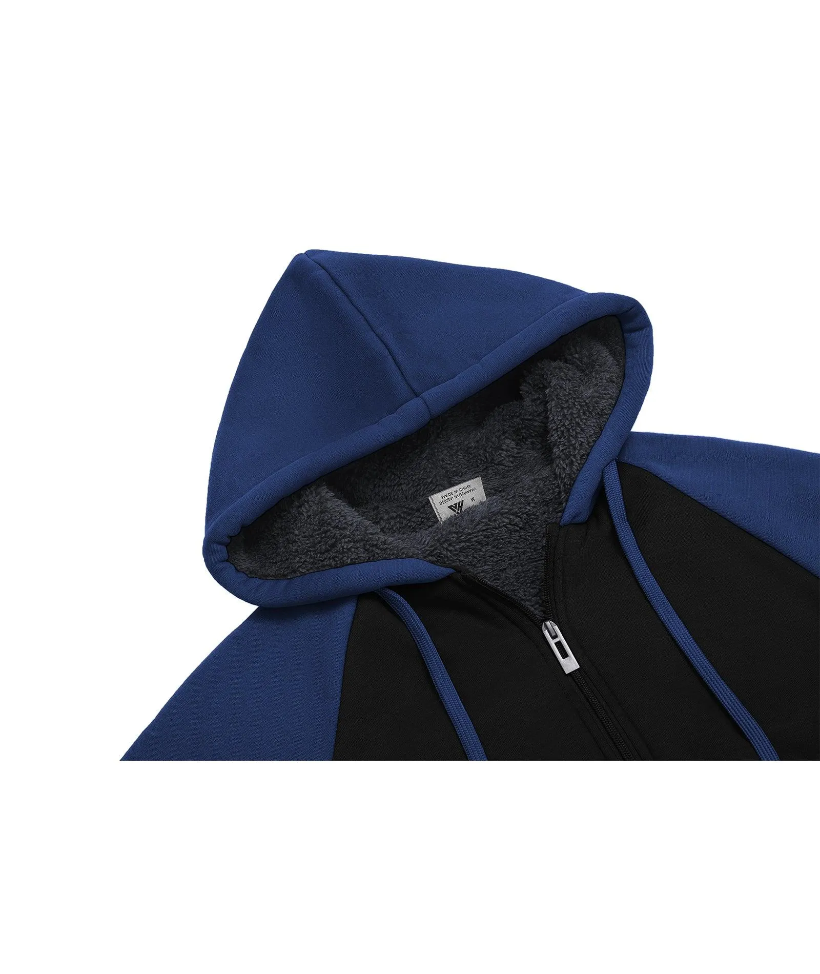 Men's Zip Up Fleece Lined Hoodie-ZPK006586