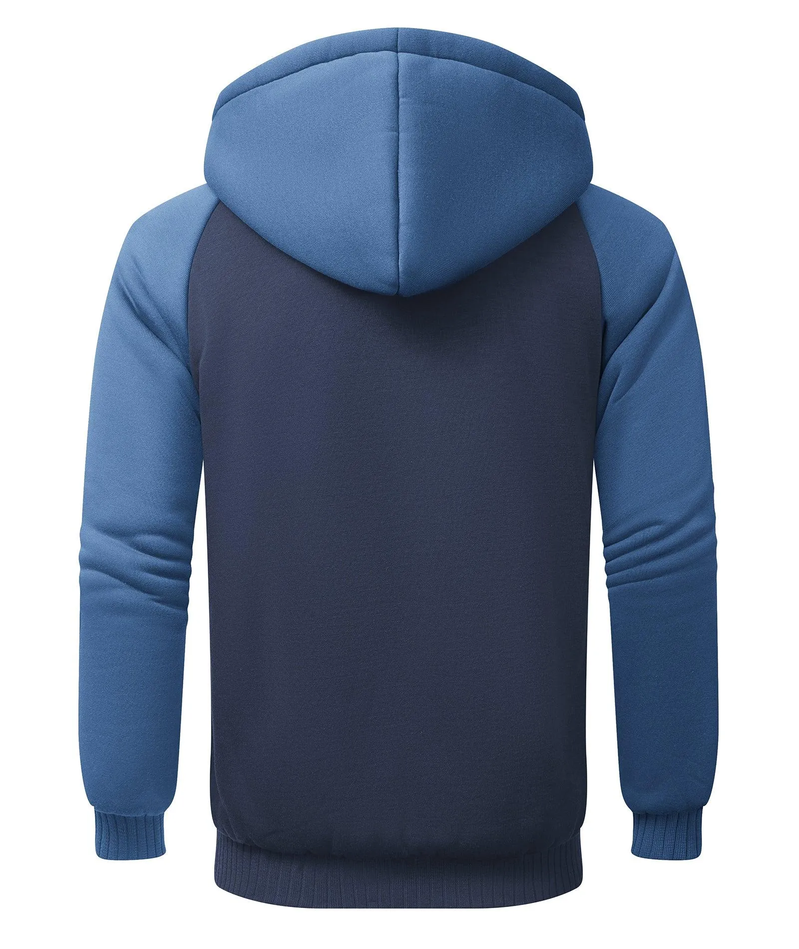 Men's Zip Up Fleece Lined Hoodie-ZPK006586