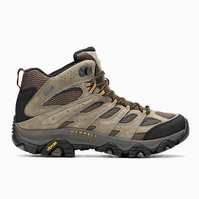 Merrell Men's Moab 3 Mid GORE-TEX Hiking Boots, Walnut – Waterproof, Durable, and Comfortable for All Terrains, Walnut