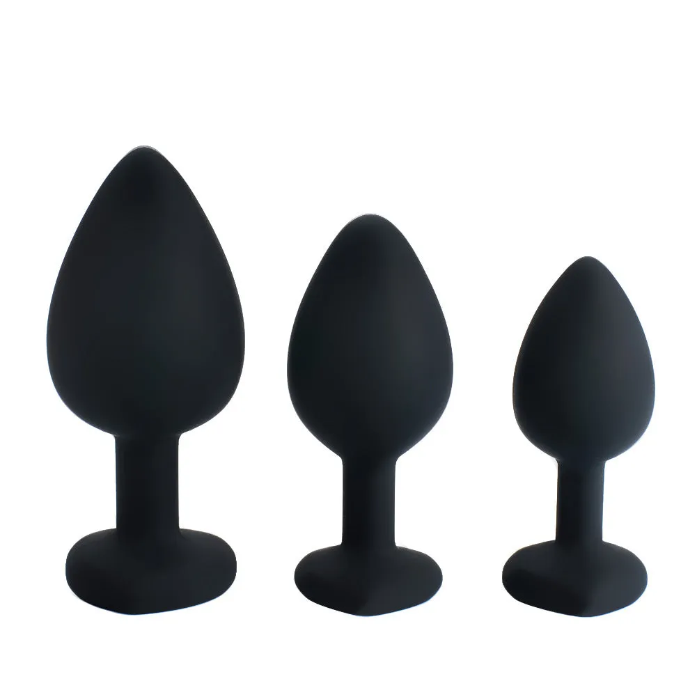 Midnight Madness Silicone Butt Plug Set