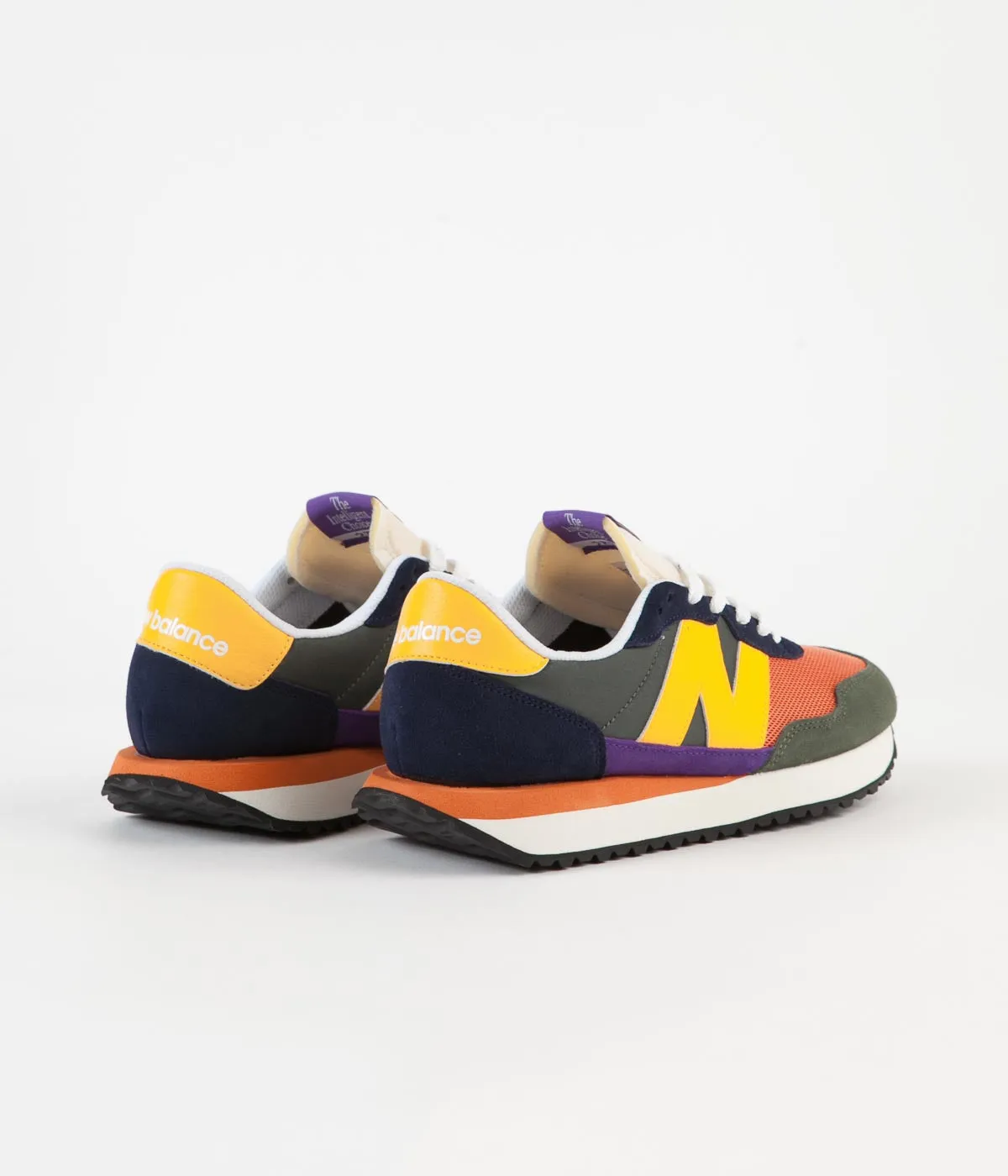 New Balance 237 Shoes - Green / Orange