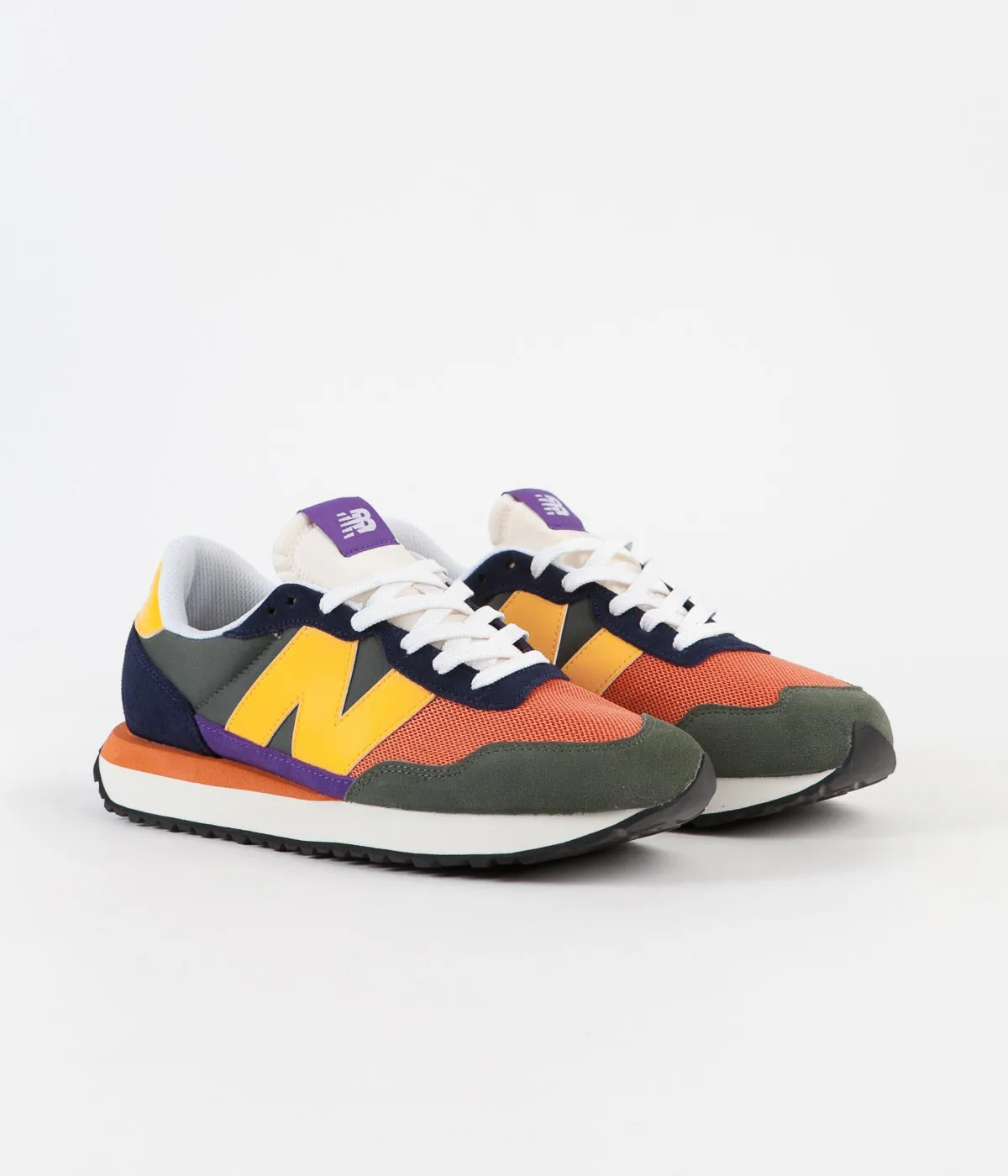 New Balance 237 Shoes - Green / Orange