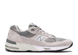 New Balance 991 Made In England Grey White Unfading Sneaker