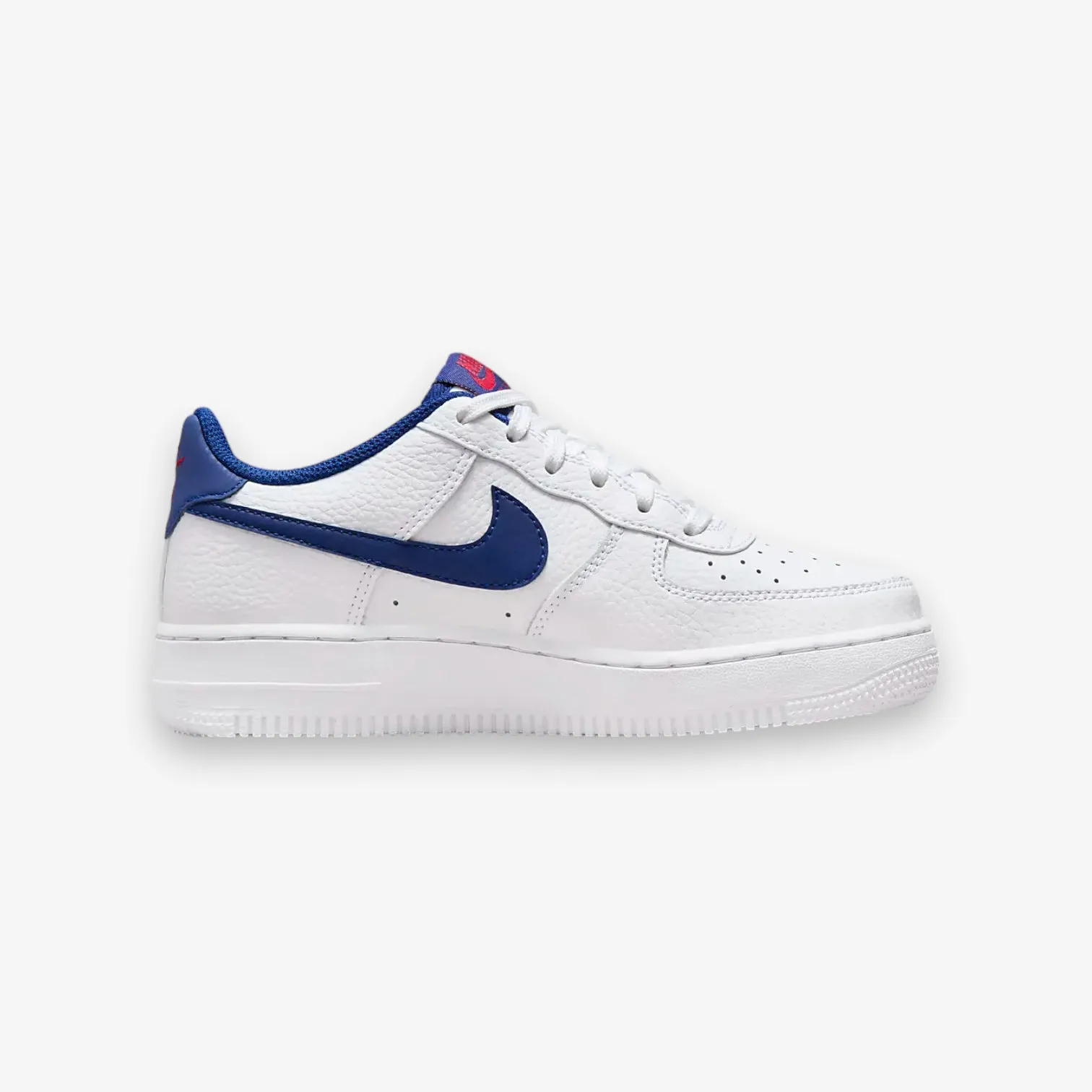 Nike Air Force 1 GS White Deep Royal Blue Grade School CT3839-101