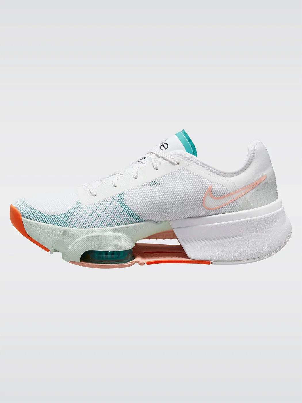 Nike Air Zoom SuperRep 3 - White-Black-Washed Teal-Barely Green