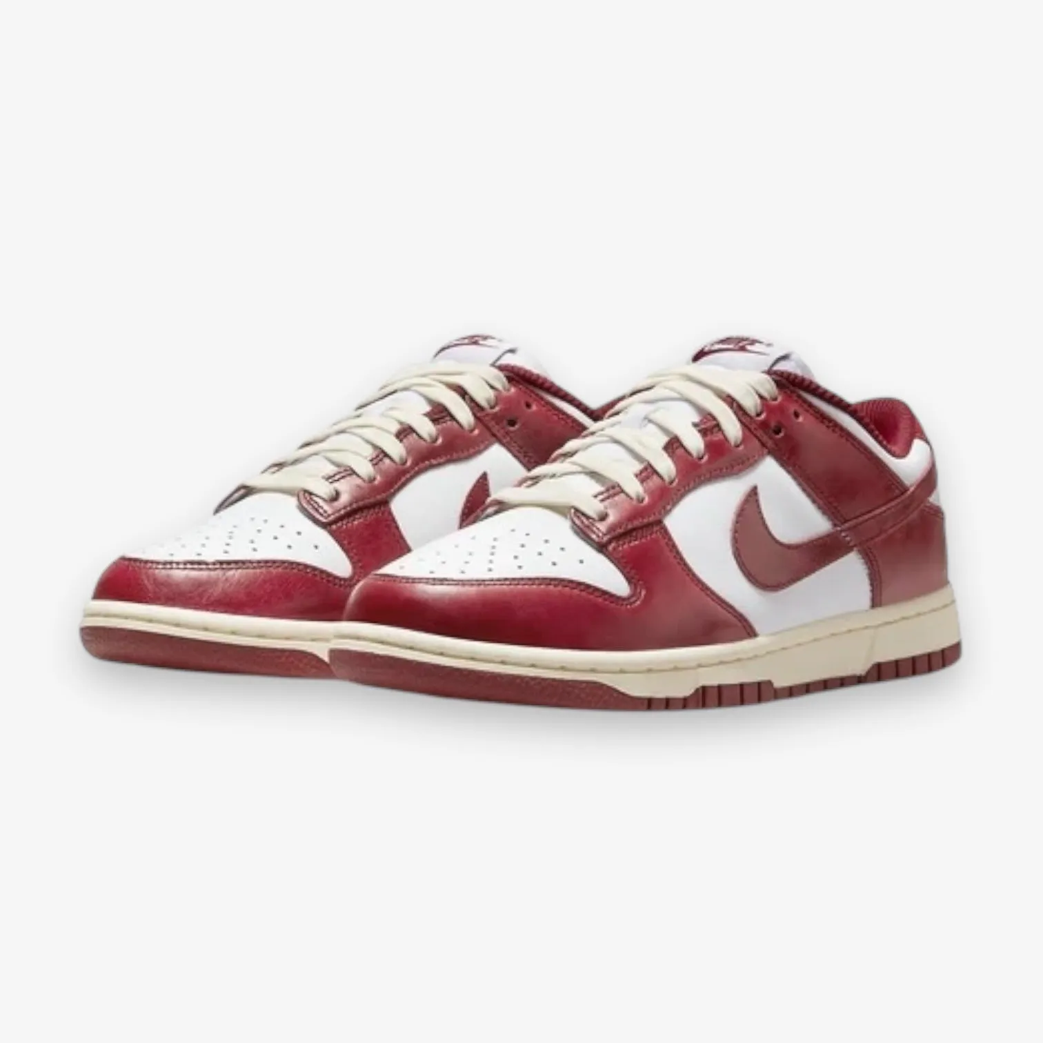 Nike Womens Dunk Low Premium White Team Red Coconut Milk FJ4555-100