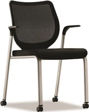 Nucleus Multipurpose Chair Black Ilira-Stretch M4 Back Black Seat Titanium