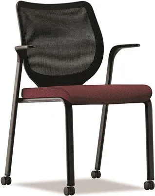 Nucleus Multipurpose Chair Black Ilira-Stretch M4 Back Wine Seat Black