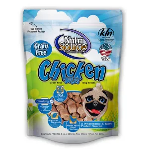 Nutrisource Grain-Free Chicken Bites Dog Treats 6oz