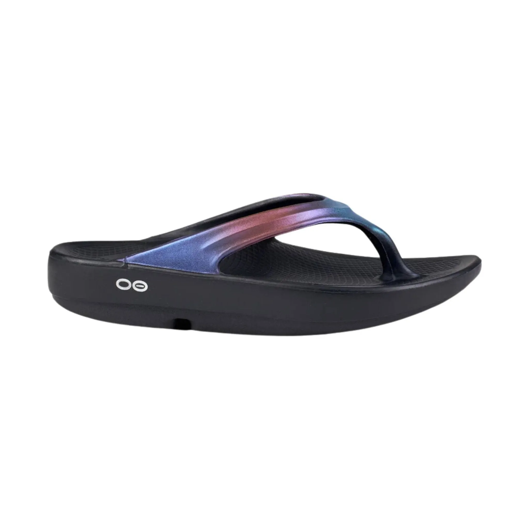 OOfos Women's OOlala Luxe Sandal - Midnight Spectre